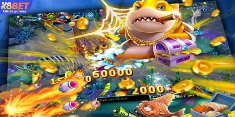 Săn cá Xèng K8BET tích hợp tỷ lệ trả thưởng cực khủng
