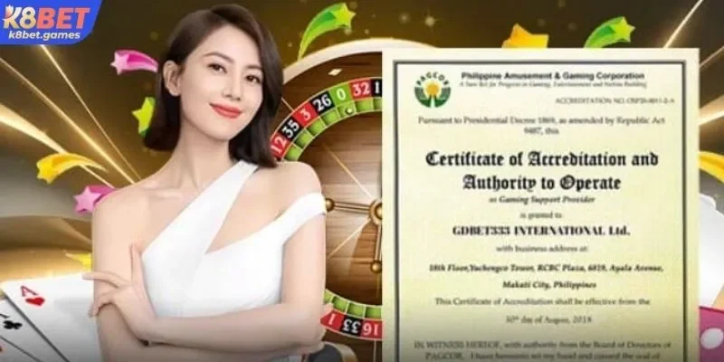 Thông tin về các điều khoản pháp lý của nhà cái K8BET
